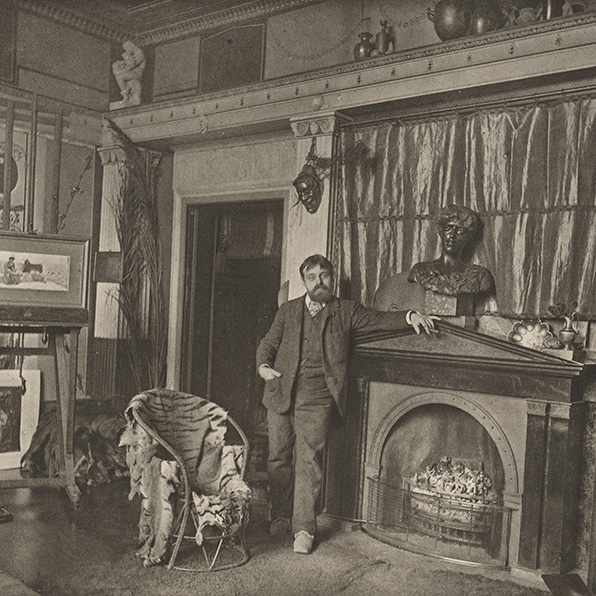 ALMA-TADEMA IN HIS STUDIO AT TOWNSHEND HOUSE